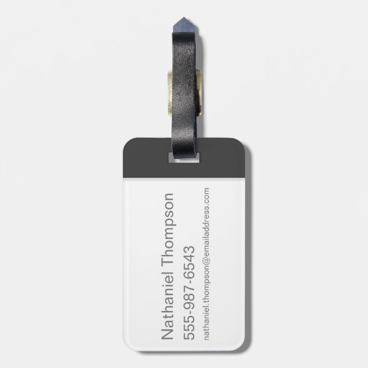 TAZ™ THROUGH LOONEY TUNES™ Circles ラゲッジタグ (裏面縦)