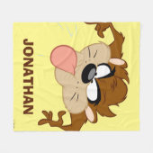 TAZ™ Tongue Out フリースブランケット (正面(横))