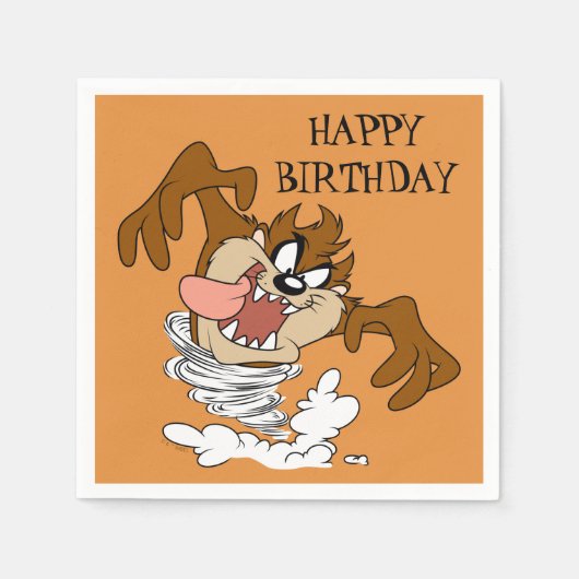 TAZ™ Whirling Tornado スタンダードカクテルナプキン (正面)