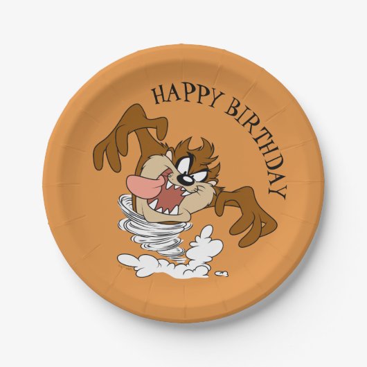 TAZ™ Whirling Tornado ペーパープレート (正面)