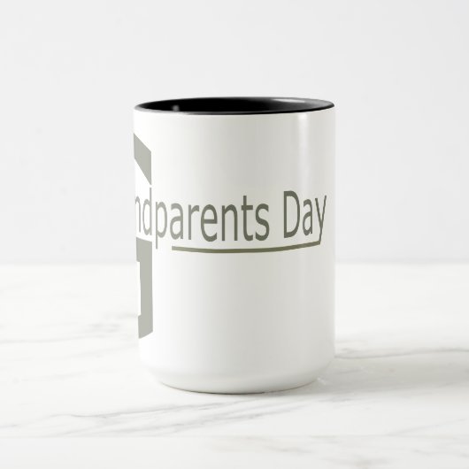 taza 15 oz. Granparents  Day マグカップ (中央)