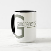 taza 15 oz. Granparents  Day マグカップ (正面左)