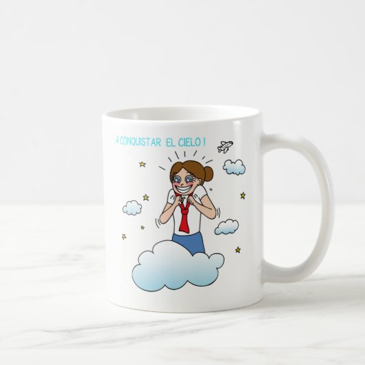 taza A conquistar el cielo コーヒーマグカップ (右)