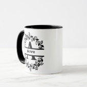 Taza A monogram Custon Name マグカップ (正面左)
