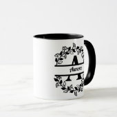 Taza A monogram Custon Name マグカップ (正面右)