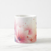 Taza Acuarela digital — “Sueños en Pigmento” コーヒーマグカップ (中央)