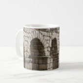 taza acueducto de Segovia en España コーヒーマグカップ (正面左)