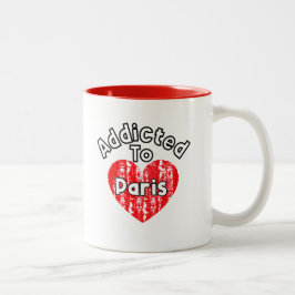 Taza Addicted to Paris ツートーンマグカップ