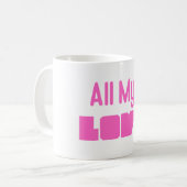 Taza “All My Love” – Todo mi amor para ti コーヒーマグカップ (正面左)