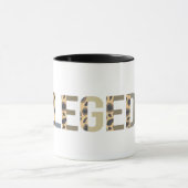 Taza Allegedly Animal Print Lettering マグカップ (中央)