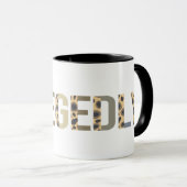 Taza Allegedly Animal Print Lettering マグカップ (正面右)