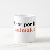 Taza amor por los animales コーヒーマグカップ (中央)