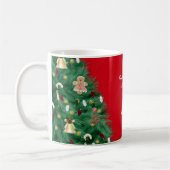 Taza - Árbol de Navidad - Personalizable コーヒーマグカップ (左)
