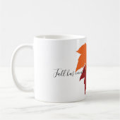 Taza "Arce de Otoño". コーヒーマグカップ (左)