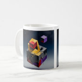 Taza arte geometrico コーヒーマグカップ (正面左)