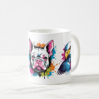 Taza arte y color en cada sabor コーヒーマグカップ