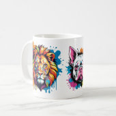 Taza arte y color en cada sabor コーヒーマグカップ (正面左)
