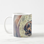 Taza Artística Relájate & Libros Perro Durmiendo コーヒーマグカップ (左)