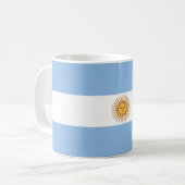 taza bandera de Argentina コーヒーマグカップ (正面左)
