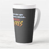 Taza bebe agua mientras sufres カフェラテマグ (右アングル)