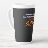 Taza bebe agua mientras sufres カフェラテマグ (左アングル)