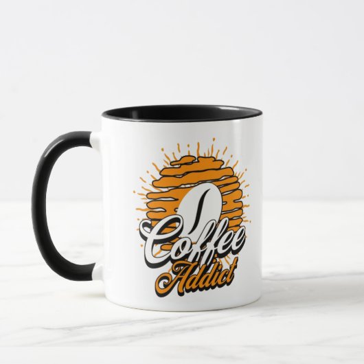 Taza Bicolor para café "coffee addict". マグカップ (左)