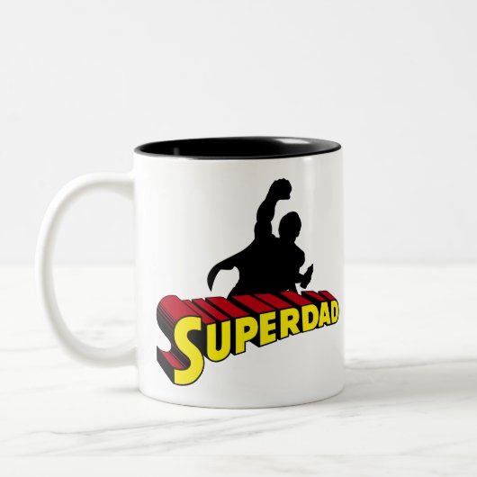Taza Bicolor Super Dad. Super Papa. Súper Papá ツートーンマグカップ (左)