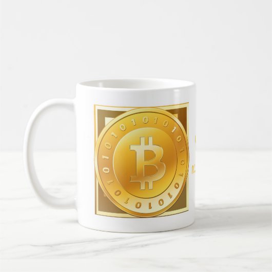 Taza Bitcoin - M2b コーヒーマグカップ (左)