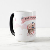 Taza blanca brillante モーフィングマグカップ (正面左)