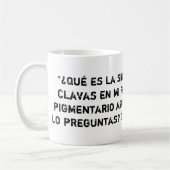 Taza blanca con piropo sanitario sinapsis コーヒーマグカップ (左)