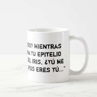Taza blanca con piropo sanitario sinapsis コーヒーマグカップ