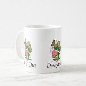 TAZA  BLANCA DE DESAYUNO  CON UN LINDO TEXTO コーヒーマグカップ (正面左)