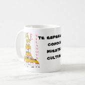 TAZA  BLANCA DE DESAYUNO  CON UN LINDO TEXTO コーヒーマグカップ (正面左)