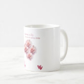 Taza/ Bloom Softly con Peonías Rosadas  コーヒーマグカップ (正面右)