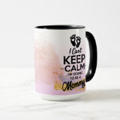 Taza calma, voy a ser una mamá. Regalo nueva mamá. マグカップ (正面右)