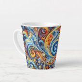 Taza caos armonioso カフェラテマグ (左アングル)