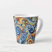 Taza caos armonioso カフェラテマグ (右アングル)