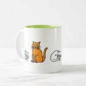 Taza CATS ツートーンマグカップ (正面左)