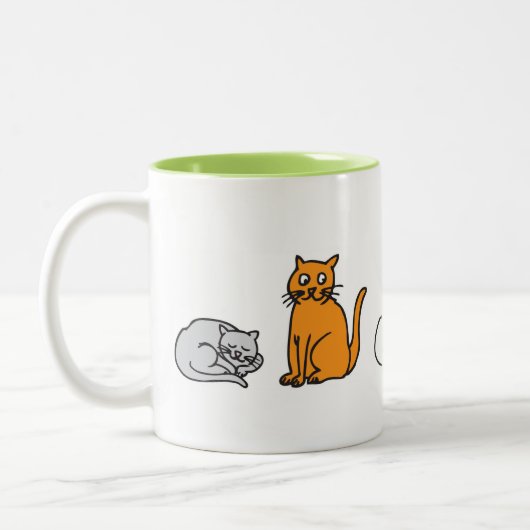 Taza CATS ツートーンマグカップ (左)