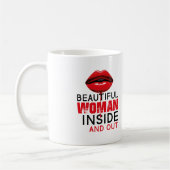 Taza clásica Beautiful Woman コーヒーマグカップ (左)