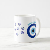 Taza Clásica con Diseño de Ojo Turco コーヒーマグカップ (正面右)