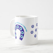 Taza Clásica con Diseño de Ojo Turco コーヒーマグカップ (正面左)