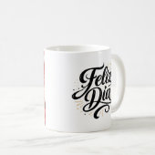 Taza Clásica Doble Diseño “Feliz Día de San Valent コーヒーマグカップ (正面右)
