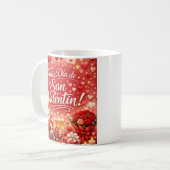 Taza Clásica Doble Diseño “Feliz Día de San Valent コーヒーマグカップ (正面左)