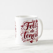 Taza Clásica “Feliz de Tenerte” | Regalo Especial  コーヒーマグカップ (正面右)