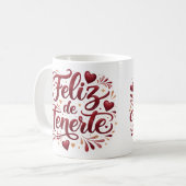 Taza Clásica “Feliz de Tenerte” | Regalo Especial  コーヒーマグカップ (正面左)