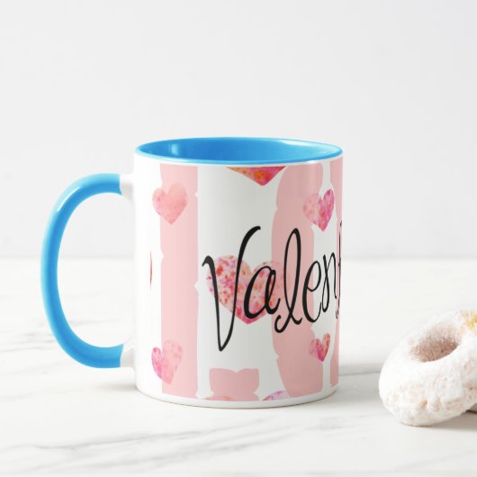 Taza Clásica Love 💖 Colección Con Mucho Amor ❤️ マグカップ (ドーナツ)