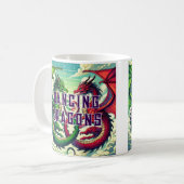 Taza Coffe DANCING DRAZON コーヒーマグカップ (正面左)