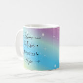 Taza colores y motivacion コーヒーマグカップ (正面左)