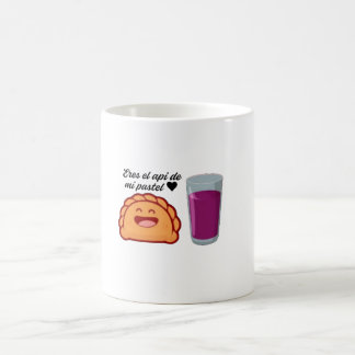 Taza con api y pastel コーヒーマグカップ